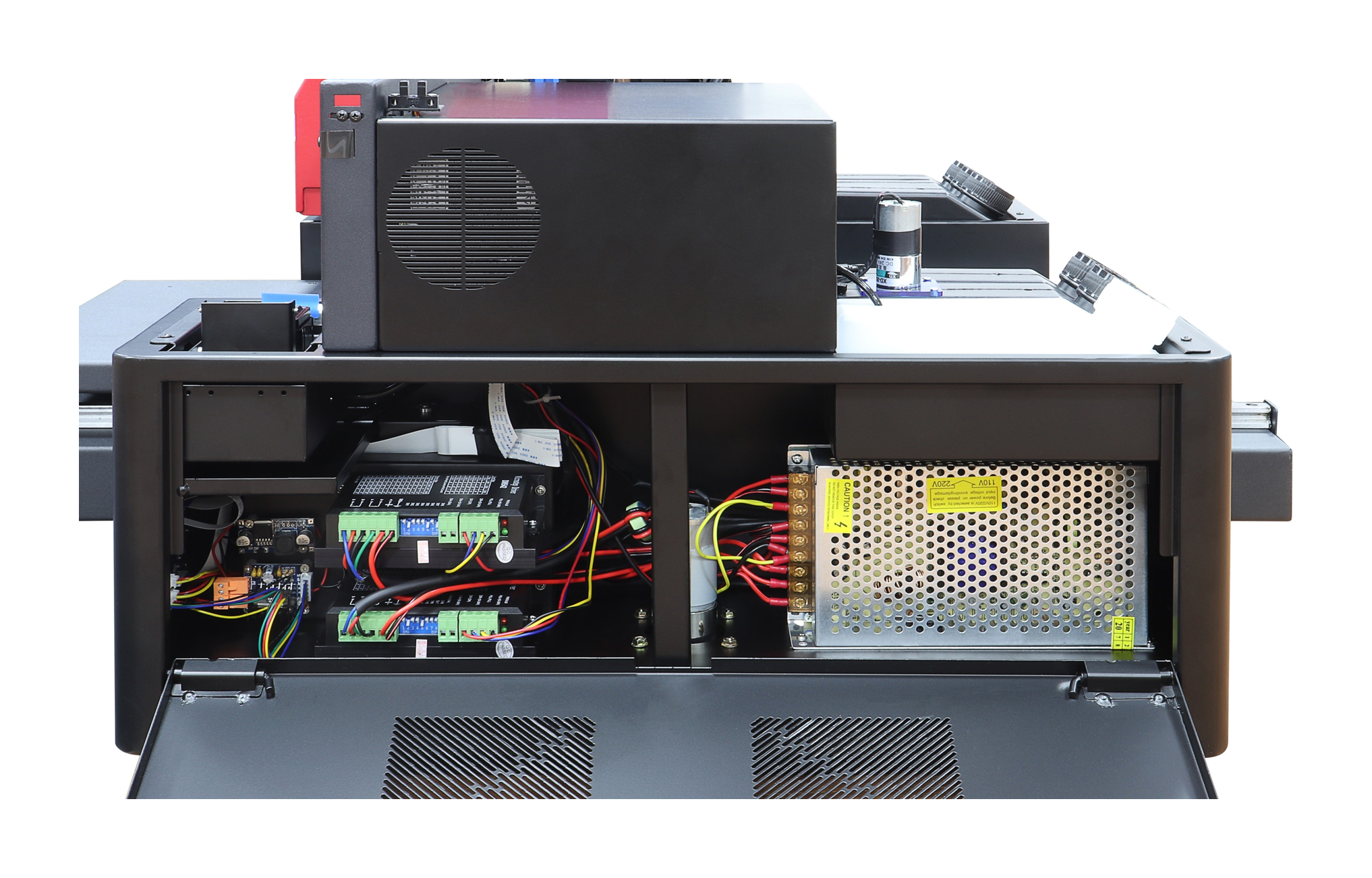 Power supply and internal wiring