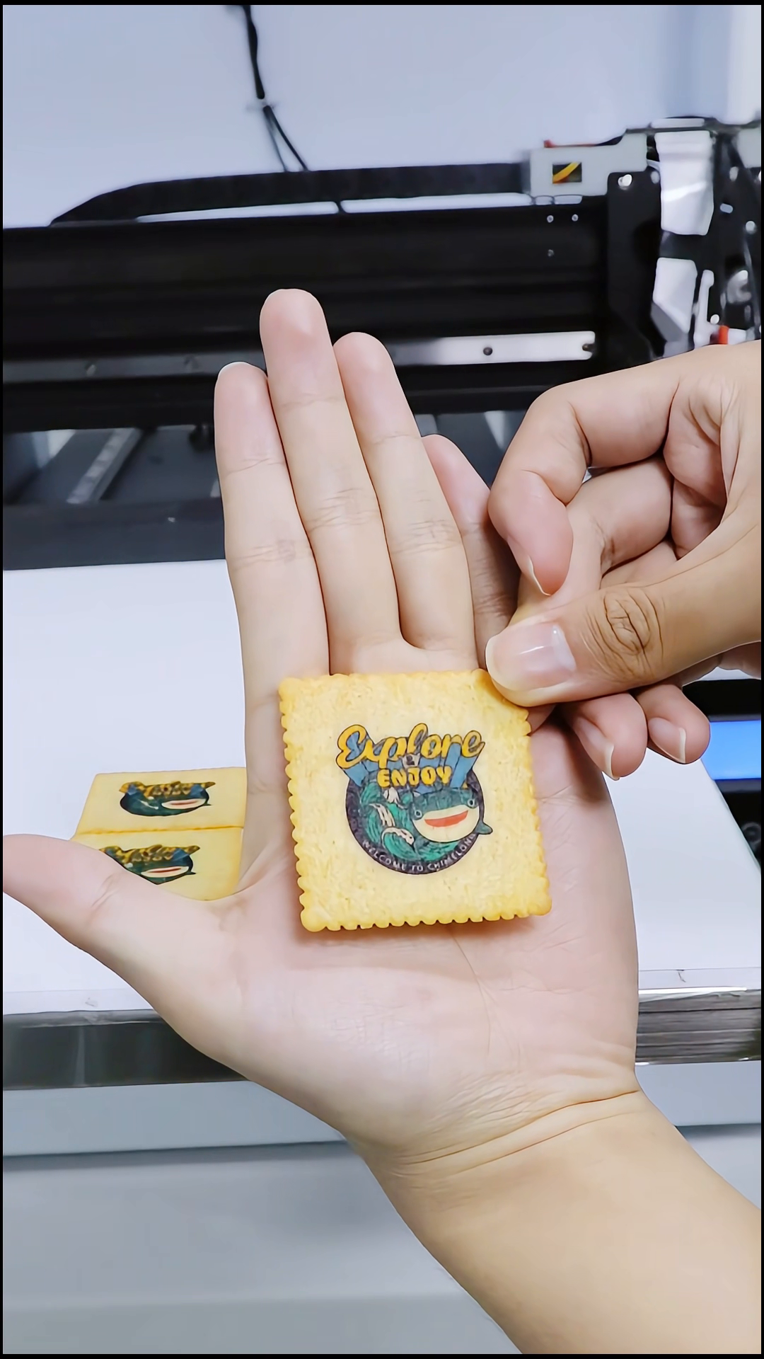 饼干打印效果