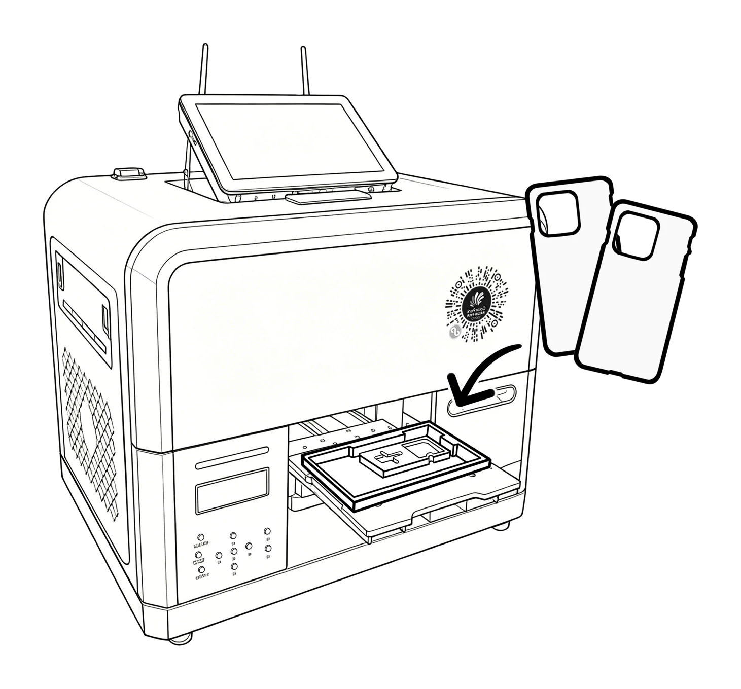 Item placement illustration