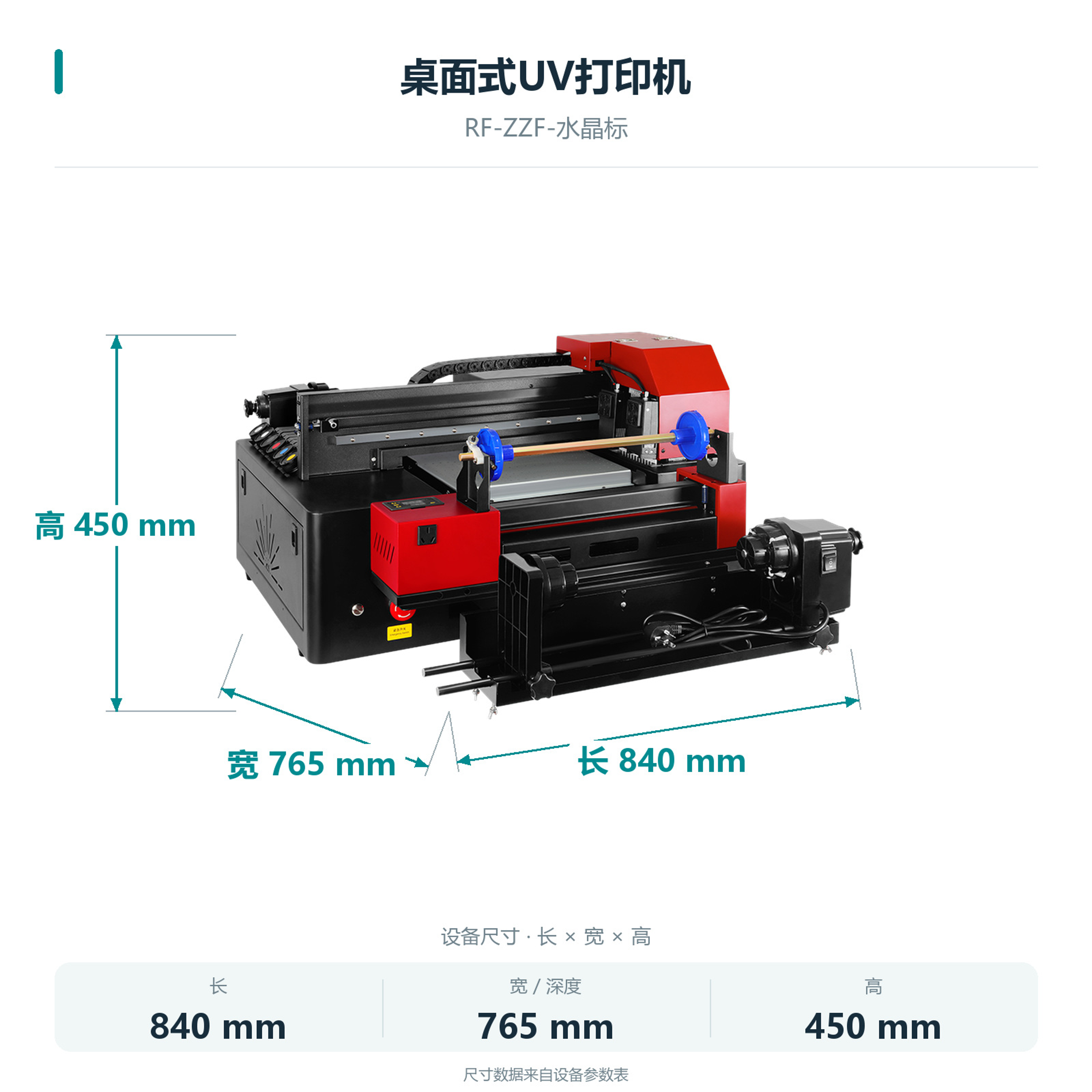 Machine dimensions