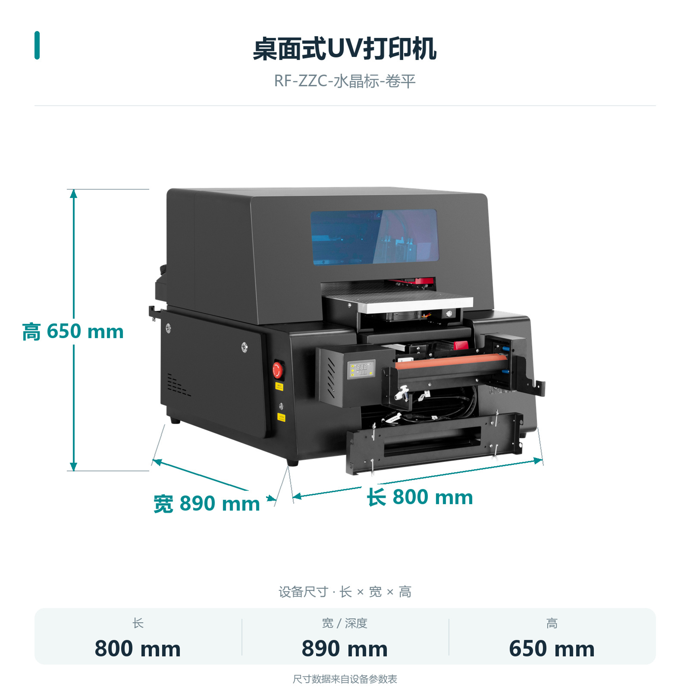Machine dimensions
