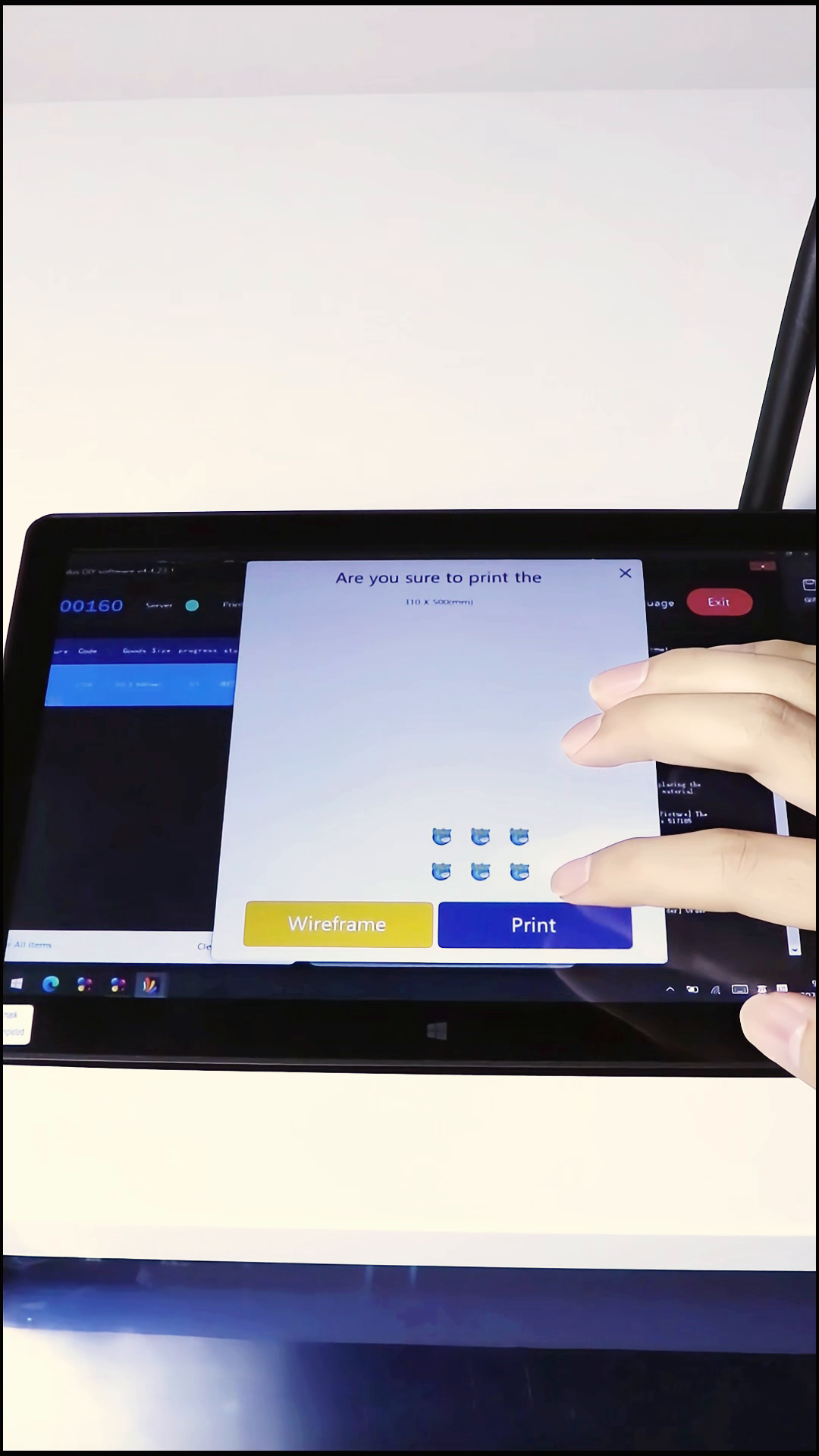 Machine ordering and printing