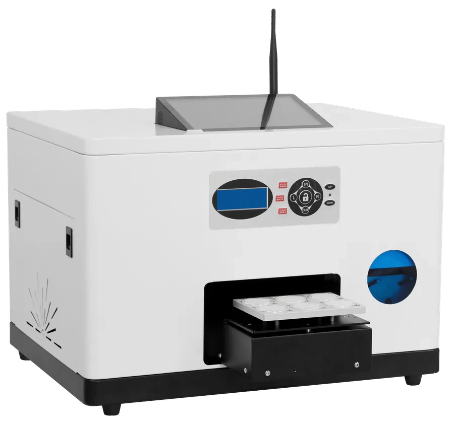 Side view of the all-in-one printer